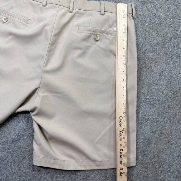 Peter Millar Salem Performance Golf Shorts Men 38 Beige Khaki 9" Classic Fit b97 - Picture 13 of 16